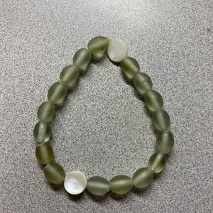 Matte green bracelet